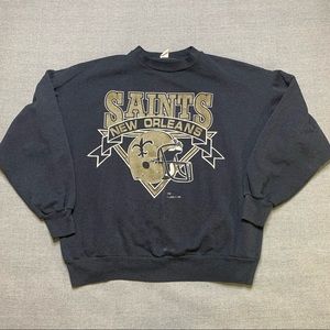 Vintage Logo 7 New Orleans Saints Crewneck